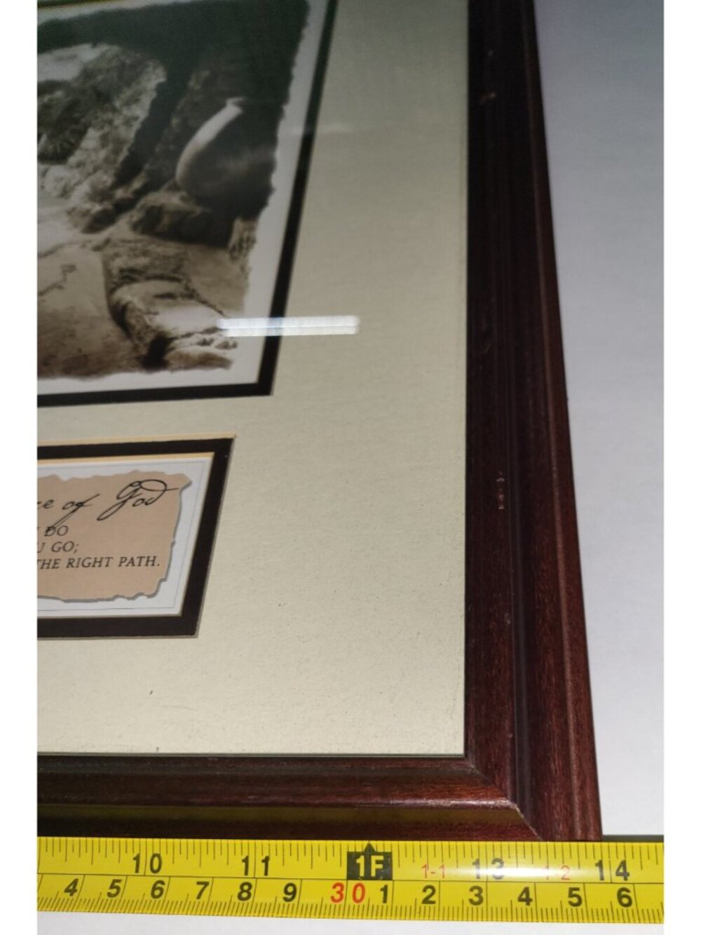 Vintage 2002 Carpentree Art Print 20" x 14" Proverbs 3:6 He Will Keep Your Path - Picture 10 of 10